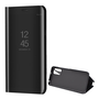 Carcasa cu suport pentru Xiaomi Redmi Note 10 5G (Poco M3 Pro 5G) (Flip activ, deschidere laterala, functie de suport pentru birou, suprafata oglinda, carcasa cu oglinda) Negru