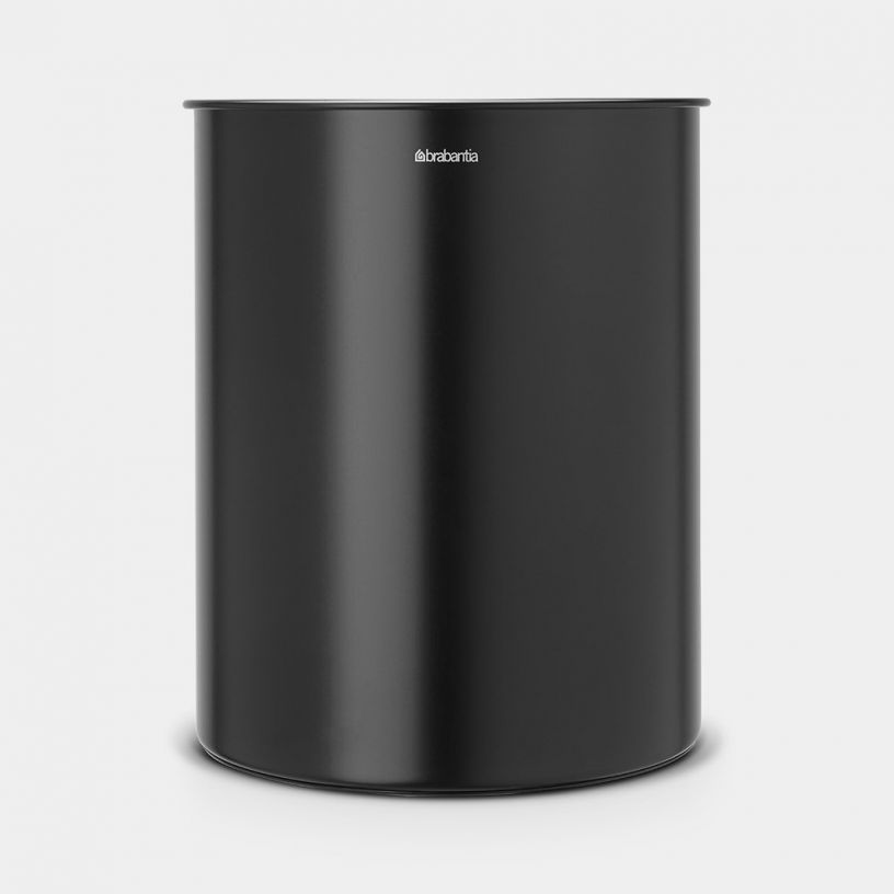 Brabantia 181443 15 literes rozsdamentes acél szemetes - Fekete (181443)