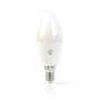 Bec inteligent LED Nedis, Wi-Fi, dimabil, E27, 4.5W (35W), 350 lm, A+, lumina alba calda/rece