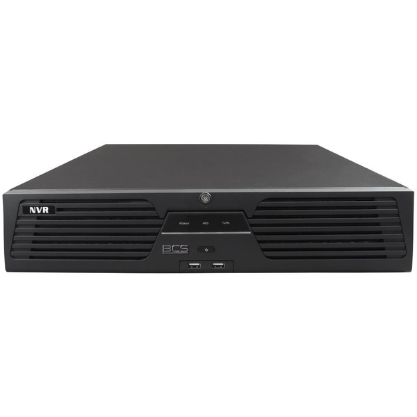 BCS BCS-V-NVR6408R-A-8K 64 csatornás IP rögzítő 8 merevlemezzel, 32MP, HDMI 8K/4K, RAID