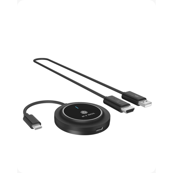 ICY BOX IB-WL101 draadloos presentatiesysteem HDMI / USB Type-C Dongle