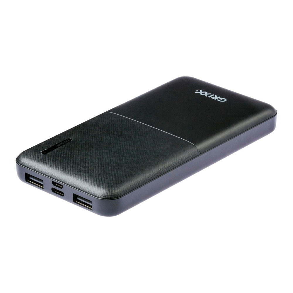 Grixx GREXTBP10B02 Power Bank 10000mAh - Fekete (GREXTBP10B02)