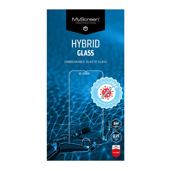 MYSCREEN DIAMOND HYBRIDGLASS BacteriaFREE képernyővédő üveg (flexibilis, antibakteriális, 3H, NEM íves) ÁTLÁTSZÓ [Samsung Galaxy A12 (SM-A125F / SM-A127F)]
