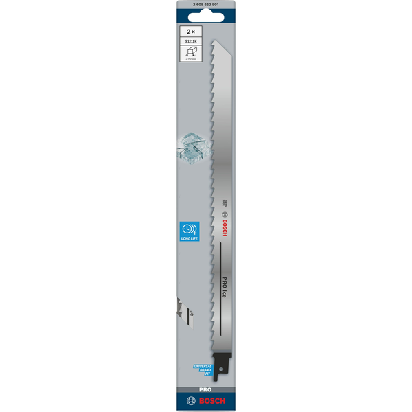 Bosch Accessories 2608652901 PRO Ice S1211K lap, 1,25 x 19 x 300 mm, 2 db. 2 db