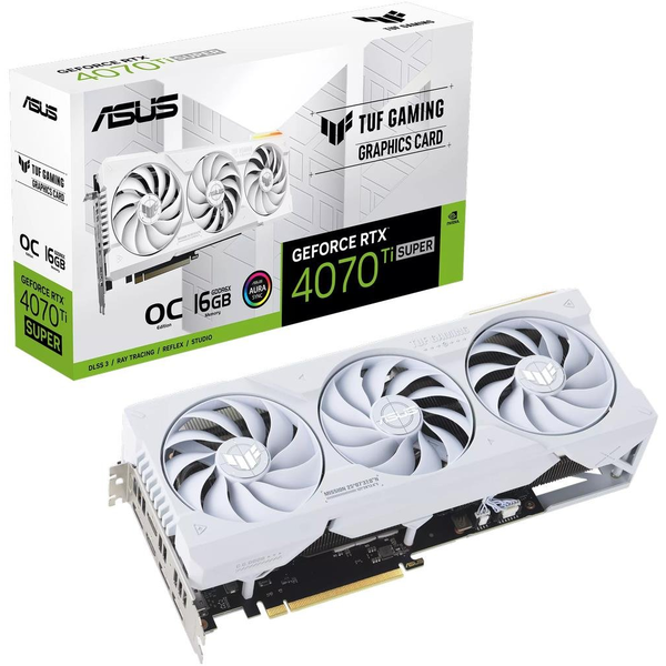 VGA Asus RTX4070TI SUPER TUF O16G BFT White