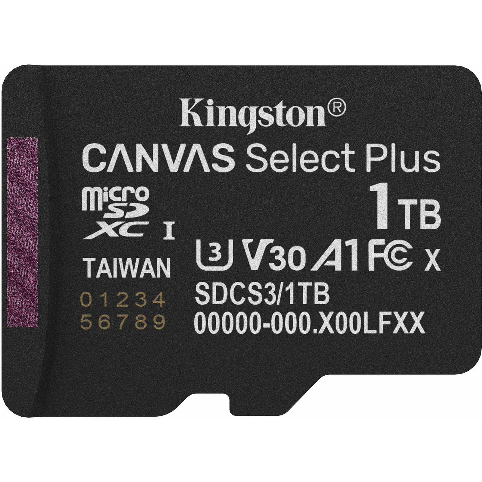 Kingston Technology Canvas Select Plus Gen3 1 TB MicroSDXC UHS-I Class 10 (SDCS3/1TBSP)