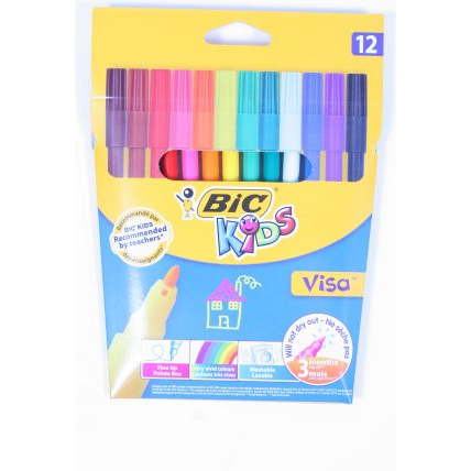 BIC Kids Visa Filctoll készlet ( 12 db / csomag) (888695)