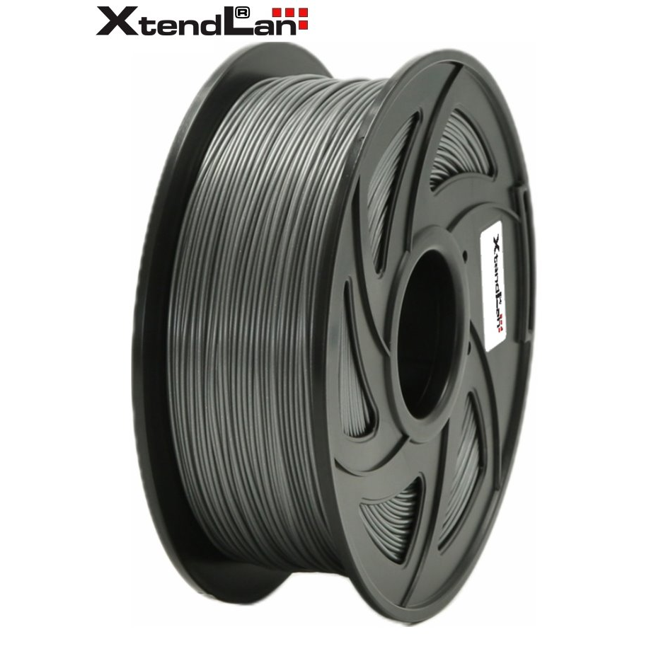 XtendLAN Filament PET-G 1.75mm 1 kg - Ezüst (3DF-PETG1.75-SL 1KG)