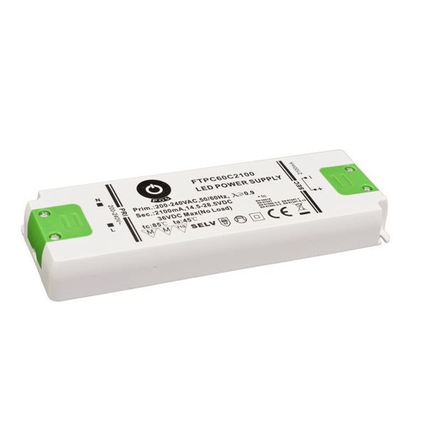 POS Power FTPC60C2100 2100mA/14.5~28.5V 59,8W IP20 LED tápegység (FTPC60C2100)