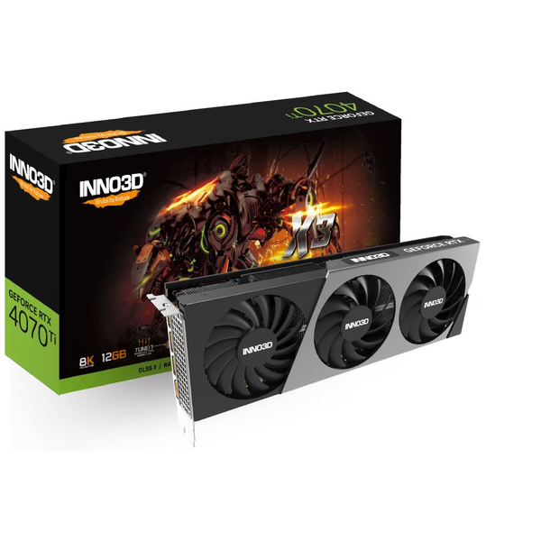 Inno3D GeForce RTX 4070 Ti 12GB X3 videokártya (N407T3-126X-186148N)
