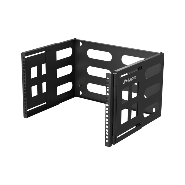 Nástenný rackový držiak Lanberg 19" 6U 497x400/240 čierny