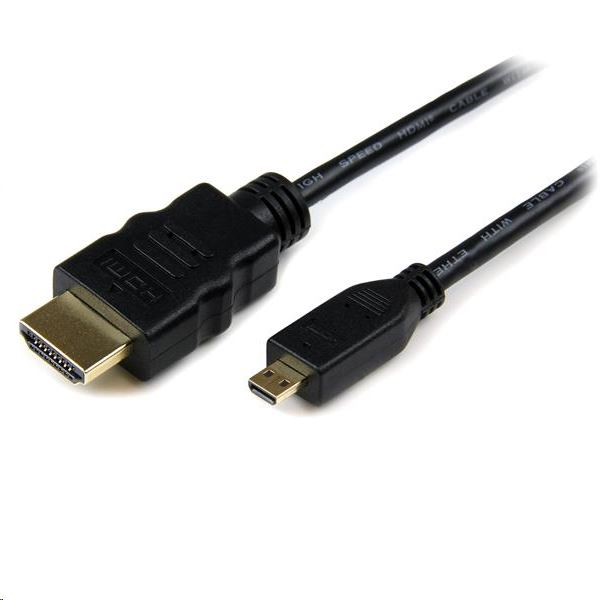 StarTech.com HDADMM50CM HDMI kábel 0,5 m Typ HDMI (štandard) Typ HDMI D (micro) Čierna