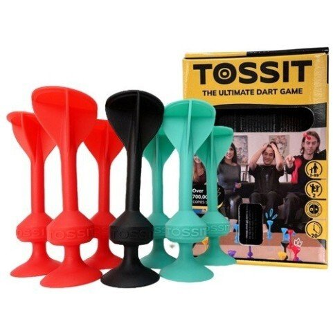 Gra w rzutki z silikonowymi przyssawkami TOSSIT Zestaw Startowy, czerwony i zielony