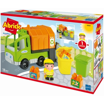 Ecoiffier Abrick: Szemeteskocsi (7600003350) (7600003350)