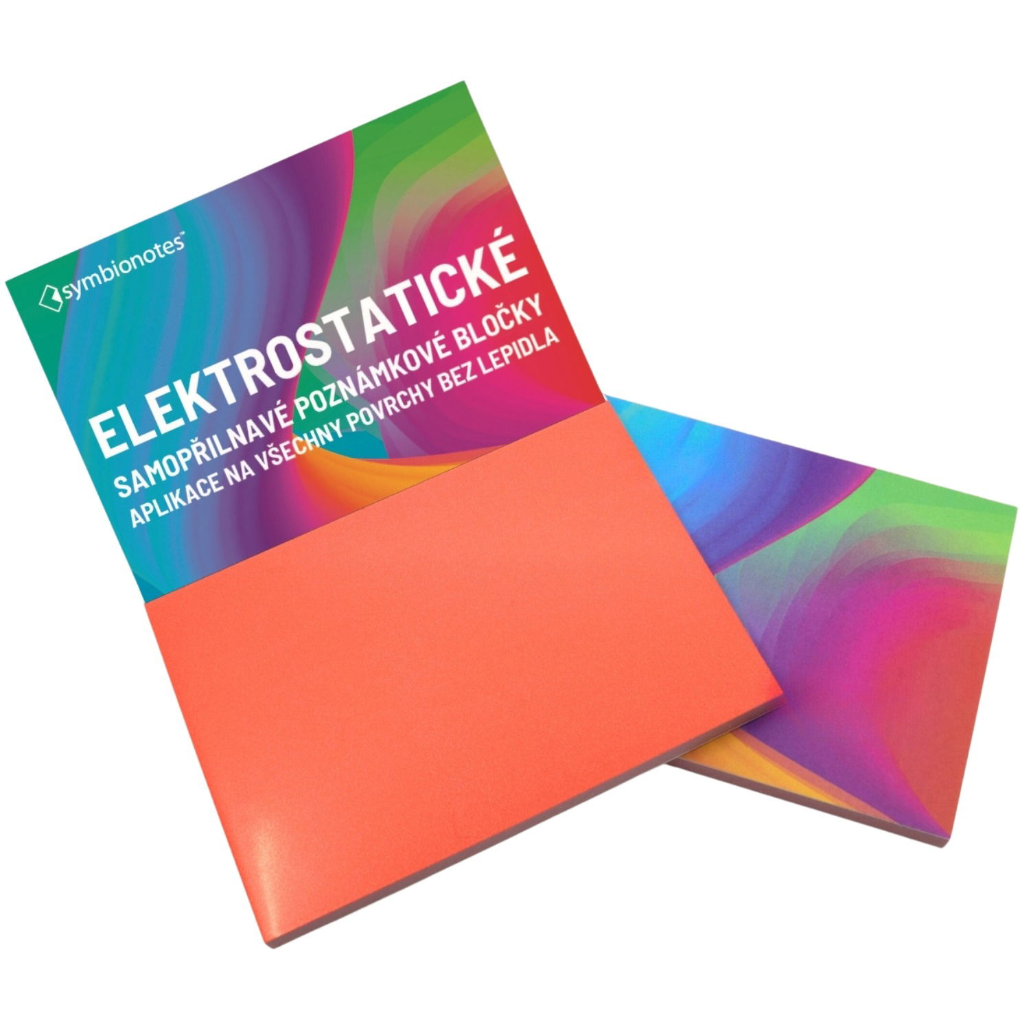 SYMBIO Symbionotes - 190 x 100mm, elektrosztatikus, piros, 100db (5907618170345)