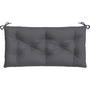 2 db antracit oxford szövet kerti padpárna 100 x 50 x 7 cm