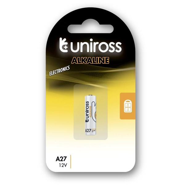Uniross A27/27A 12V алкална батерия, 1 бр./блистер