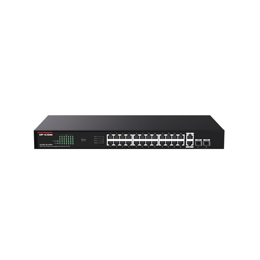 IP-COM PoE+ switch (G1128P-24-250W) (G1128P-24-250W)