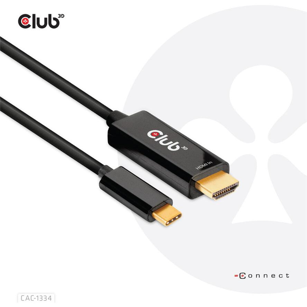 CLUB3D CAC-1334 video kabel adapter 1,8 m HDMI Type A (Standaard)