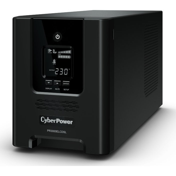 CyberPower PR3000ELCDSL UPS Line-interactive 3 kVA 2700 W 9 AC-uitgang(en)