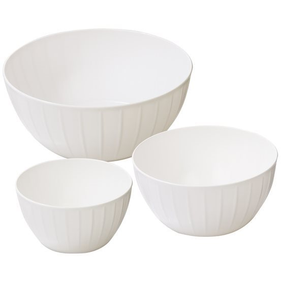Tescoma DELÍCIA Műanyag tálkészlet, 3 db, fehér (8595028467628)