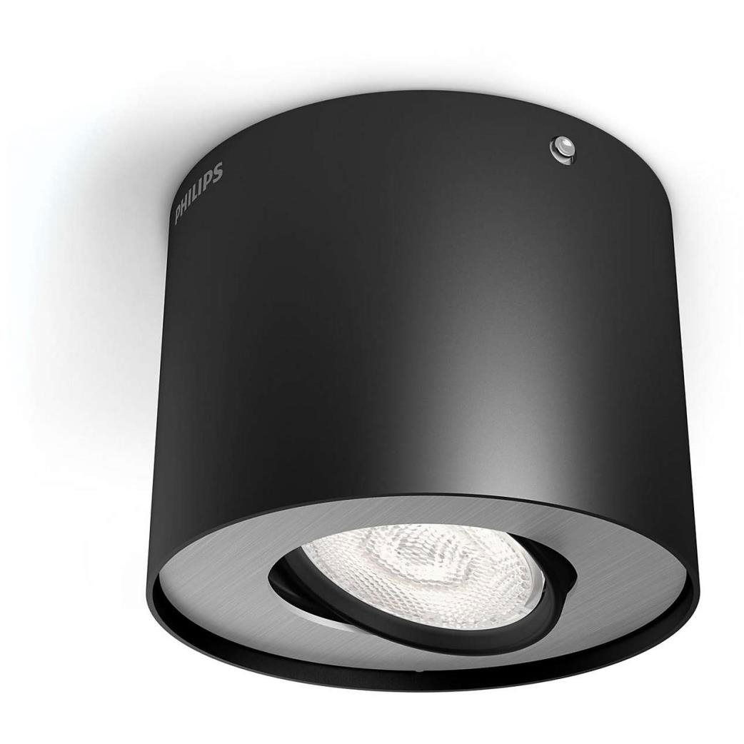 Philips Lighting Phase Ráépíthető lámpa LED Fixen beépített LED-es 4.5 W Melegfehér Fekete, 533003016 (8718696125175)