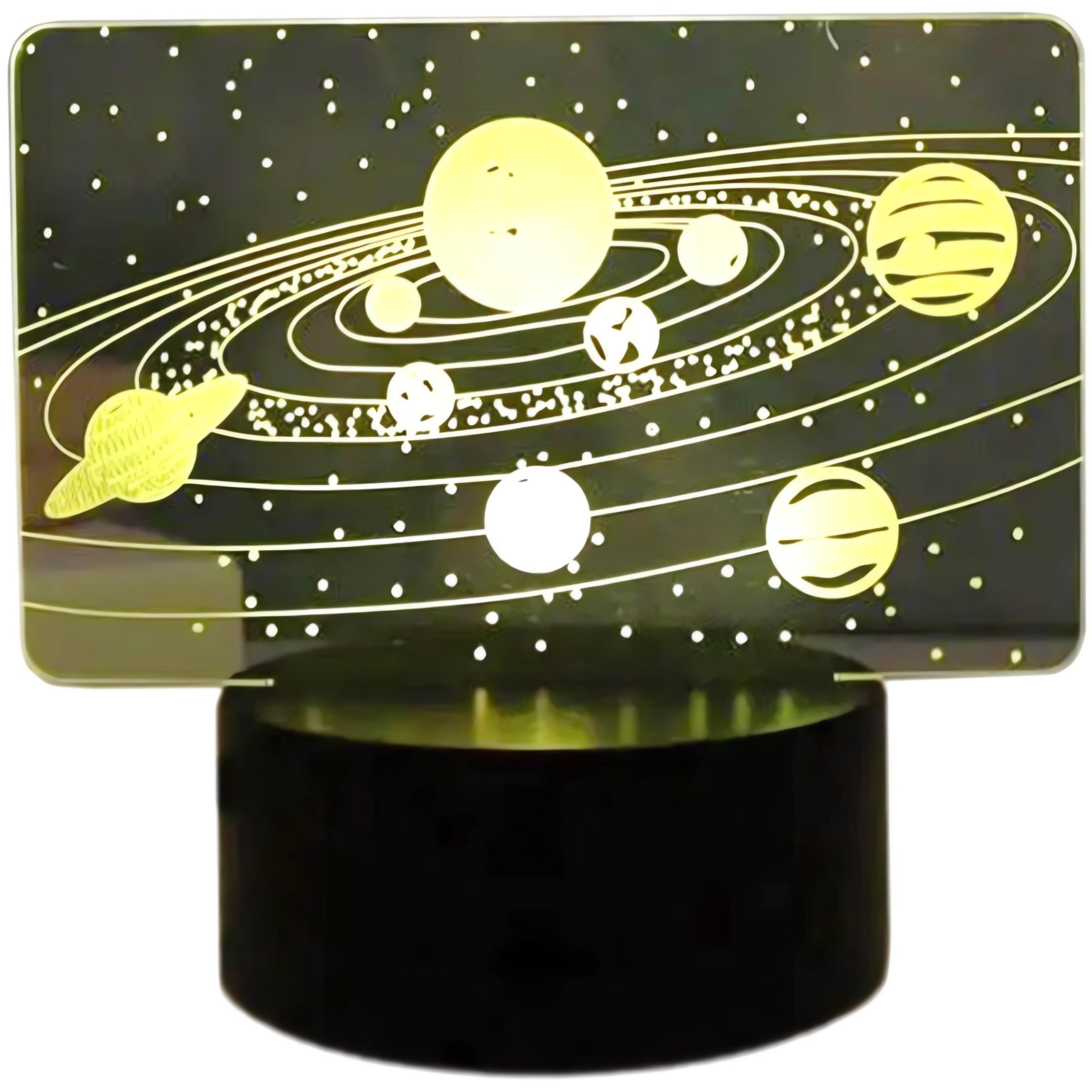 APT ZD98B Night LED RGB lamp 3D solar system (ZD98B)