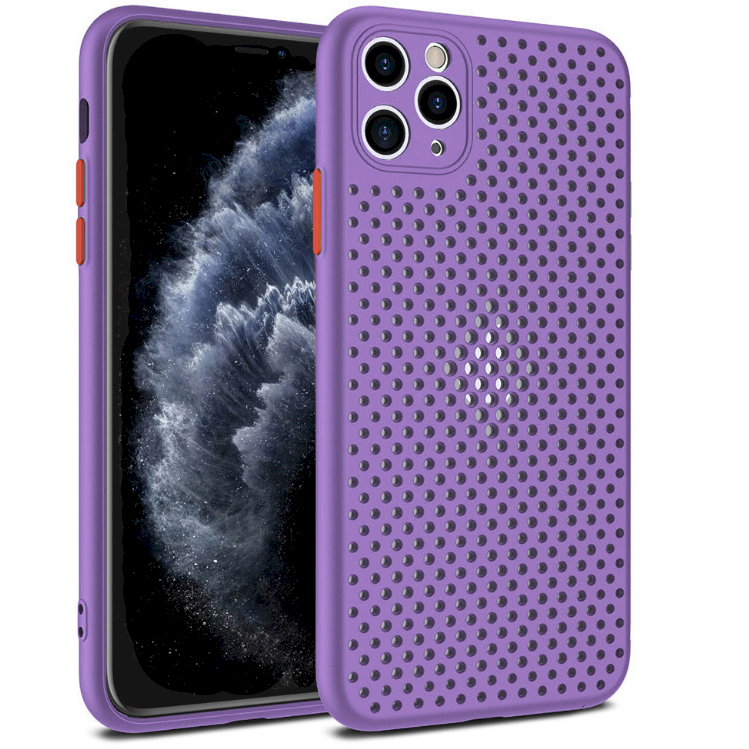 Fusion Breathe Apple iPhone 12 Pro Max Szilikon Tok - Lila (FSN-BR-BC-IPH12PM-PU)