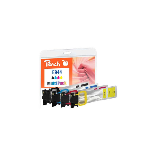 Peach PI200-786 inktcartridge 4 stuk(s) Compatibel Zwart, Cyaan, Magenta, Geel