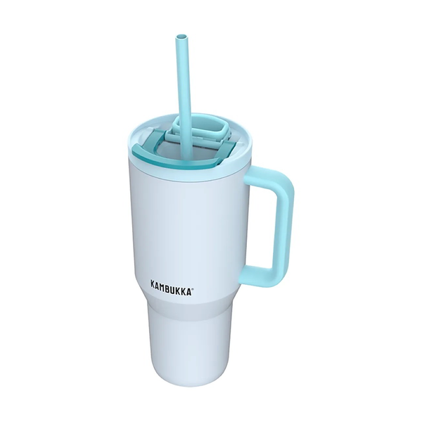 Taza Térmica Con Pajita Telescópica Kambukka Rio Tumbler 950ml Frosty Coconut