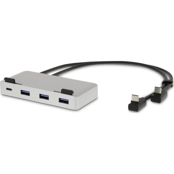 Base De Acoplamiento Usb-c Prostand 4k, Usb-c, 3x Usb 3.0, Hdmi, Mini-dp, Gigabit, 2x Usb-c, Plateado