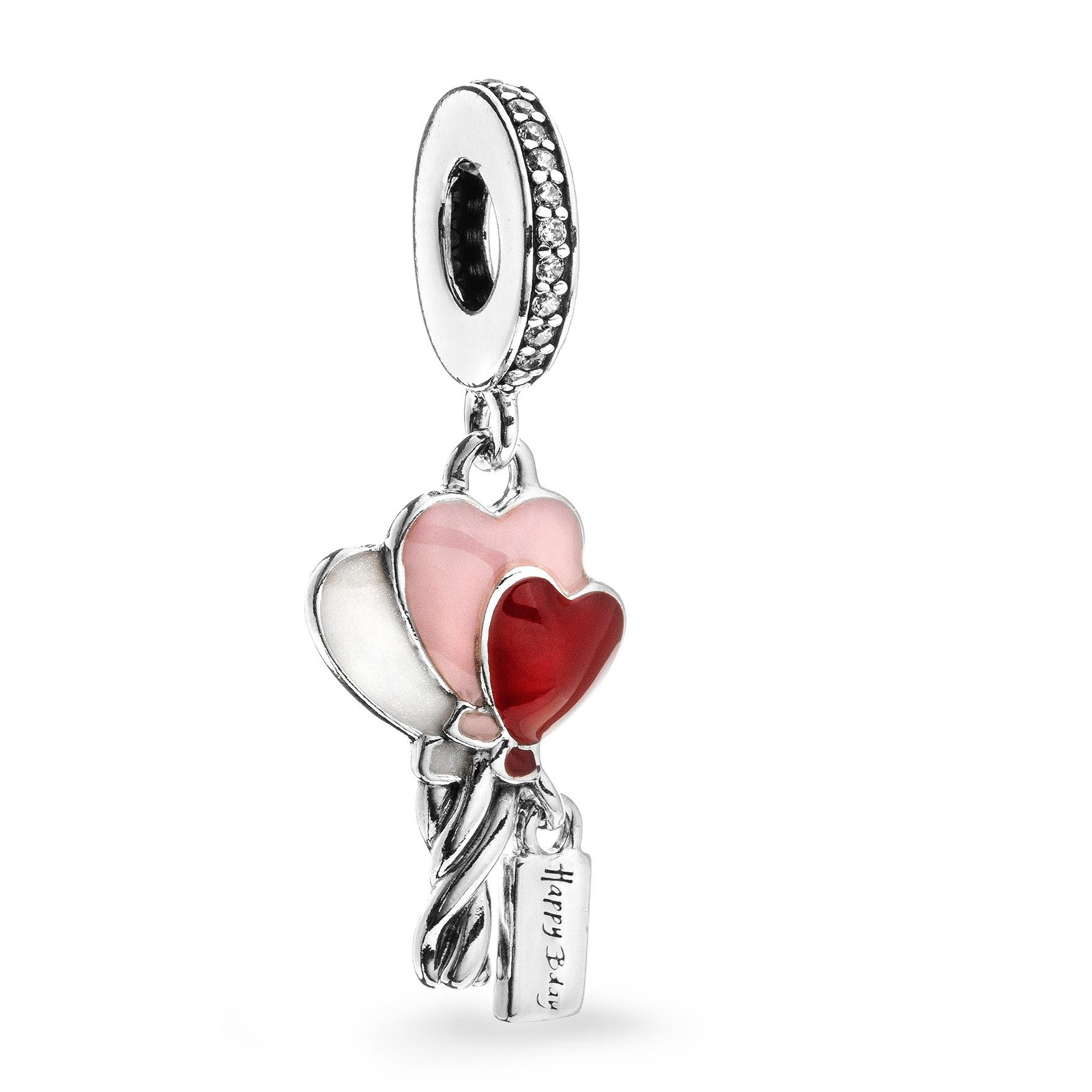 PANDORA léggömb szívek 798076CZ (Ag 925/1000, 2,7 g) (5700302776522)