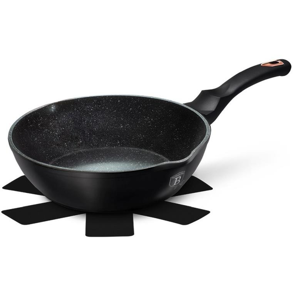 BerlingerHaus Black Rose Collection Márvány bevonatos mély serpenyő, 24 cm