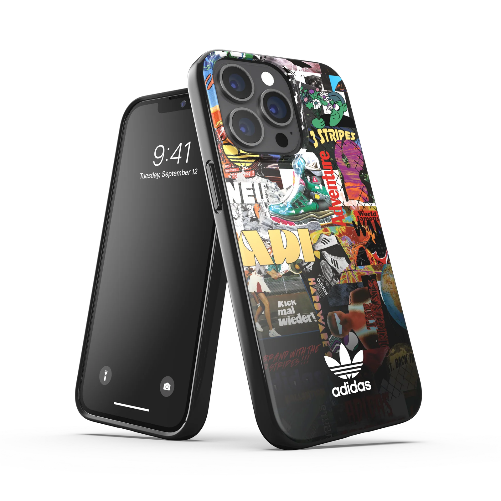Adidas OR Snap Case Graphic Apple iPhone 13 / 13 Pro Tok - Fekete/Mintás (47105)