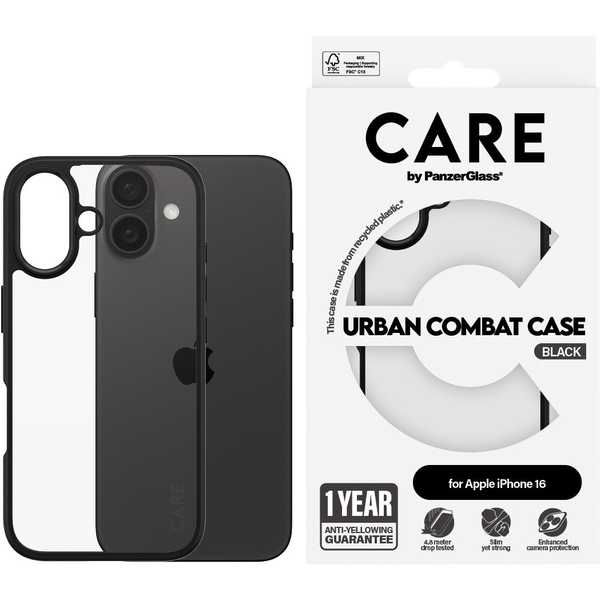 PanzerGlass CARE by PG Urban Combat iPhone16 6.1 mobiltelefon etui Cover