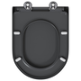Gyorskioldó WC-ülőkés Lágy Zárás Duroplast Antracit