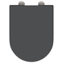 Gyorskioldó WC-ülőkés Lágy Zárás Duroplast Antracit