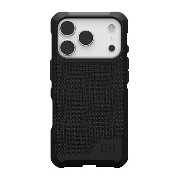 UAG METROPOLIS LT szilikon telefonvédő (erős ütésállóság, MagSafe, szőtt minta) FEKETE Apple iPhone 17 Pro (114517113940)