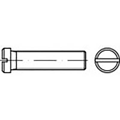 TOOLCRAFT TO-6857436 Laposfejű csavarok M4 10 mm Egyeneshornyú DIN 920 100 db (TO-6857436)