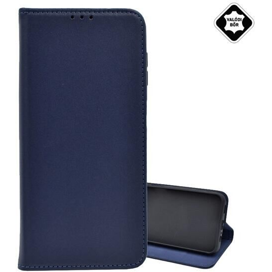 Gigapack Apple iPhone 16 valódi bőr fliptok sötétkék (GP-160324) (GP-160324)