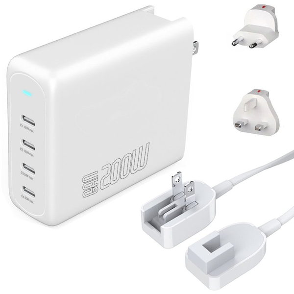 4smarts 545200 ładowarka do urządzeń przenośnych Laptop, Przenośna konsola do gier, Smartfon, Smartwatch, Tablet, Uniwersalne Biały Prąd przemienny Szybkie ładowanie Wewnętrzna