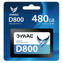 SSD Dynac (DD800480GB/R) SATA III, 480GB, 2 "5" SSD, скорост на запис:450MB/s, скорост на четене:520MB/s