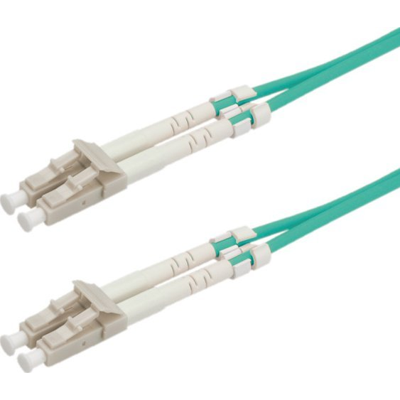ROLINE LWL-Kabel 50/125um OM3 LC/LC Low-Loss-Stecker trkis 0,5m