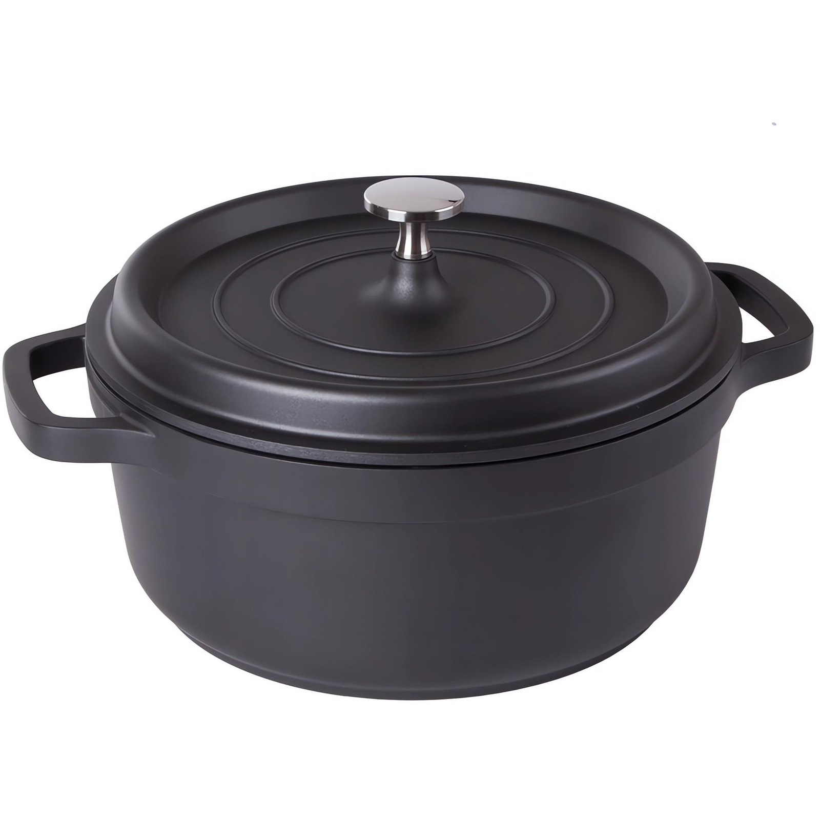 KingStyle Pot with lid with non-stick surface 4 l black (53608)