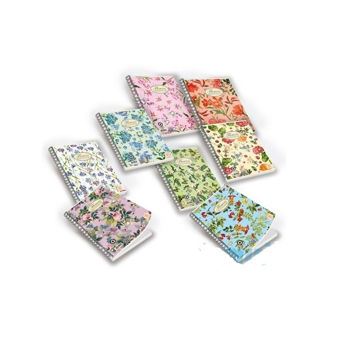 Pigna Nature Flowers 42 lapos A5 vonalas füzet többféle (P1111-2707)