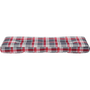 piros kockás szövet raklappárna 120 x 40 x 12 cm