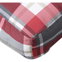 piros kockás szövet raklappárna 120 x 40 x 12 cm