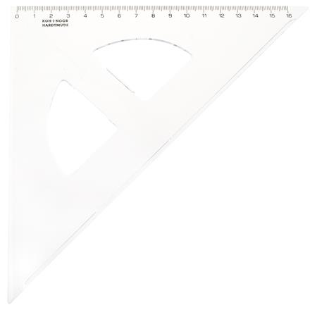 KOH-I-NOOR Háromszög vonalzó, műanyag, 45 °, (TKOH7441501) (TKOH7441501)