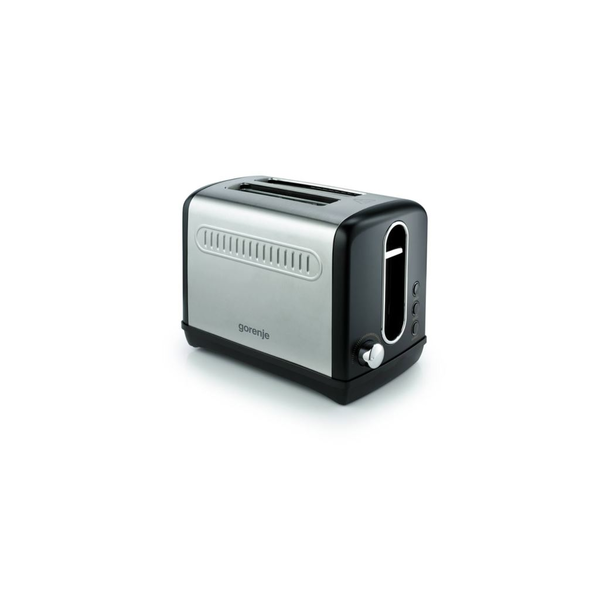 Тостер, Gorenje, пластмаса/метал, 1100 W, черен/сив