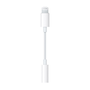 Кабел за аудио адаптер Gigapack, гнездо 3.5mm jack - lightning, бял, съвместим: Apple iPod touch 5 / iPhone 5S / IPAD mini 2
